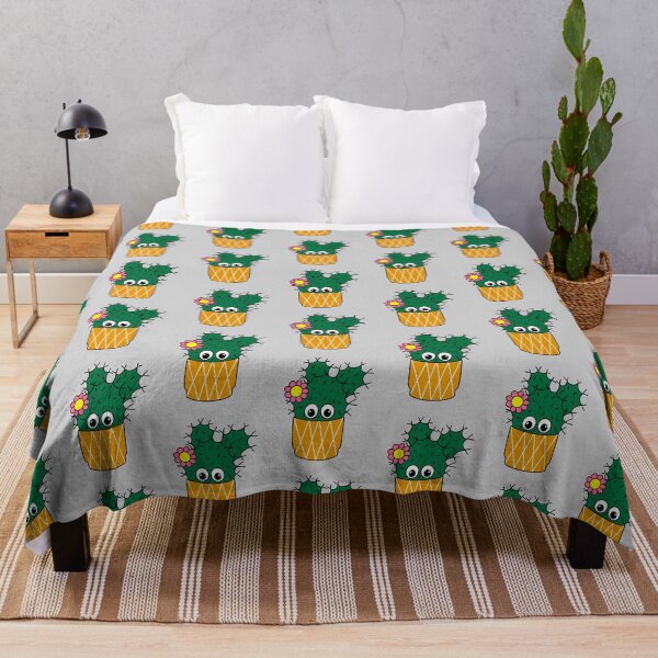 Item preview, Cute Cactus Design #304: Spiky Cactus With Cute Flower designed and sold by DreamCactus.