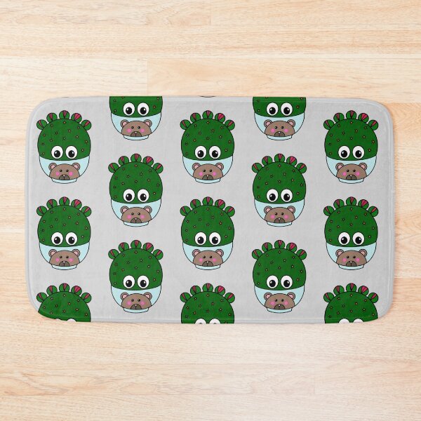 Item preview, Cute Cactus Design #306: Wheel Cactus In Cute Bear Bowl designed and sold by DreamCactus.
