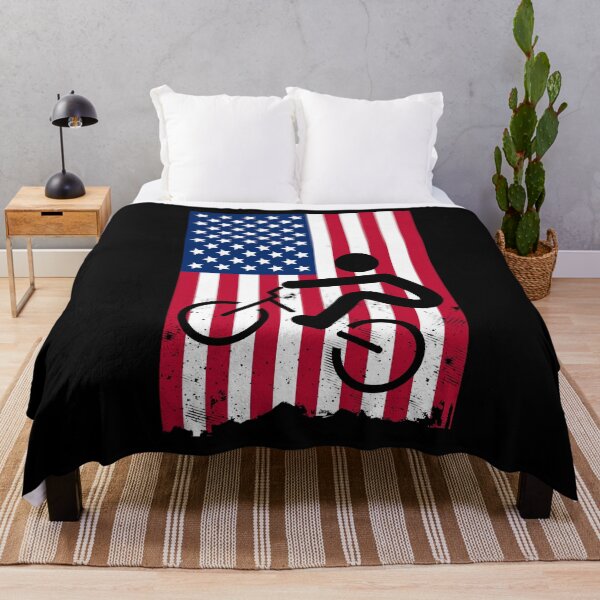 Item preview, BMX racing american flag vintage stickman designed and sold by Scoopivich.