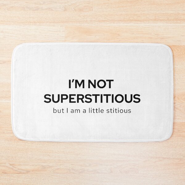 Item preview, Superstitious - Michael Scott | The Office designed and sold by quoteedesigns.