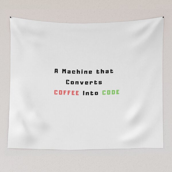 Item preview, A machine that Converts Coffee Into Code designed and sold by TextyQuotes.