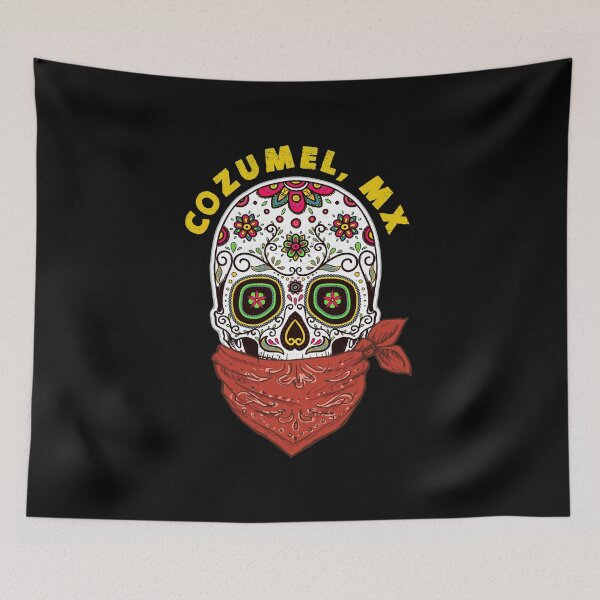 Item preview, Cozumel Skull Bandanna designed and sold by KoolMoDee.
