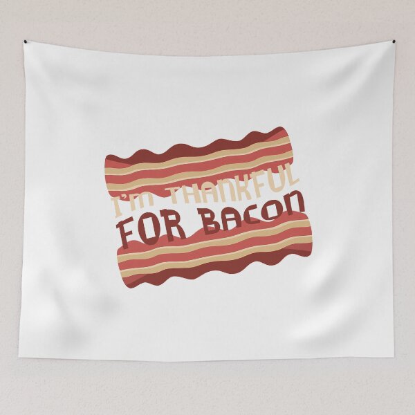 Item preview, I'm Thankful for Bacon - Funny Thanksgiving Shirt designed and sold by bkfdesigns.