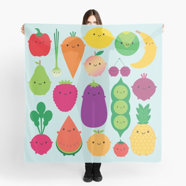 5 A Day Fruit & Vegetables Scarf