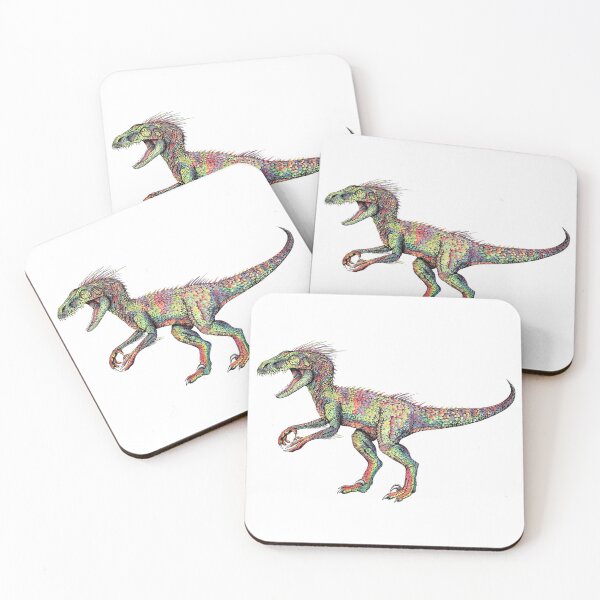 Item preview, Colourful Raptor Dinosaur designed and sold by PeterStaggArt.