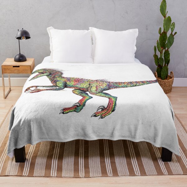 Item preview, Colourful Raptor Dinosaur designed and sold by PeterStaggArt.