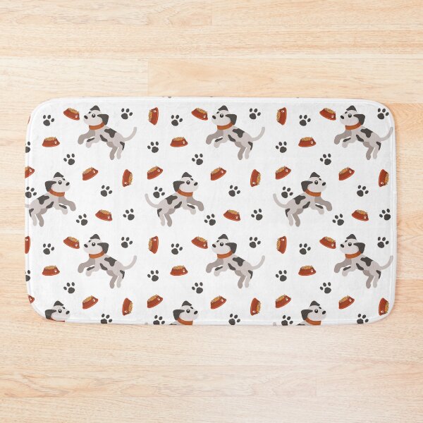 Item preview, Happy Puppy With Food Bowl Pattern designed and sold by Zerasu.