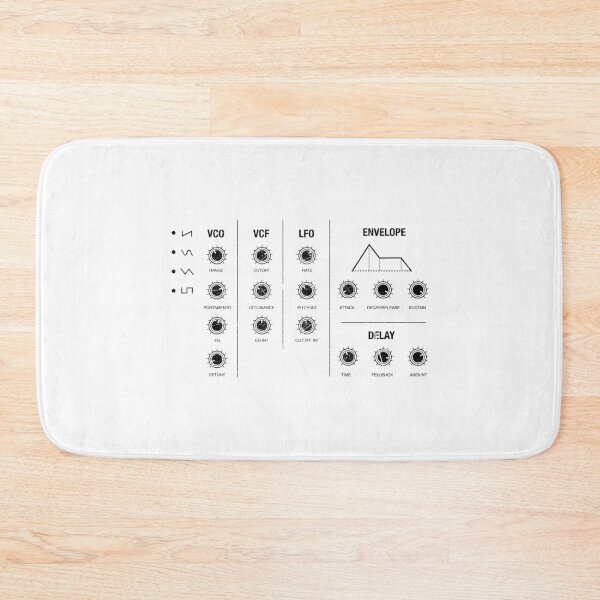 Item preview, Vintage Analog Synthesizer Potis Retro Synth Studio Nerd 80s design designed and sold by A-Fashion.
