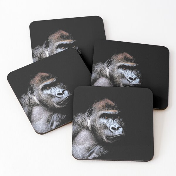 Item preview, Gorilla Great Ape Face Portrait Wildlife Art designed and sold by webdango.