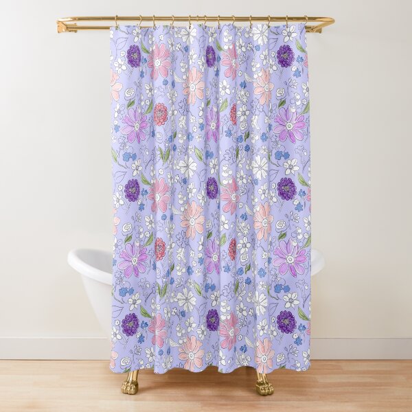 Garden bounty lavender by Tea with Xanthe Shower Curtain