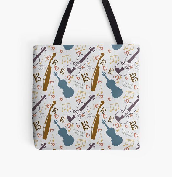 Alto Clef Tote Bag Music Gift Viola Tote Bag 