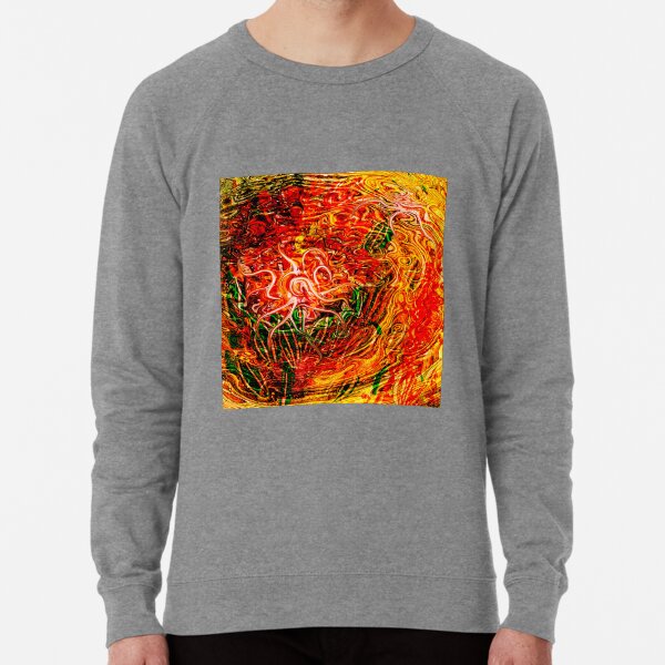 rising fluid energy abstraction art Lightweight Sweatshirt