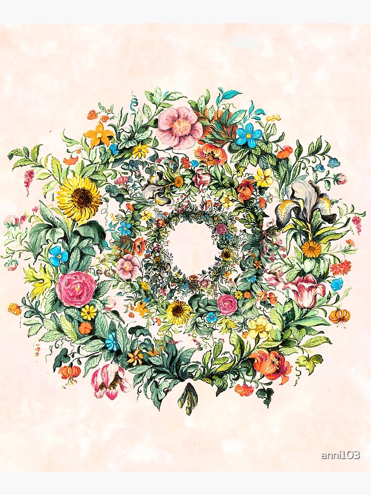 Circle of life-floral painting by anni103