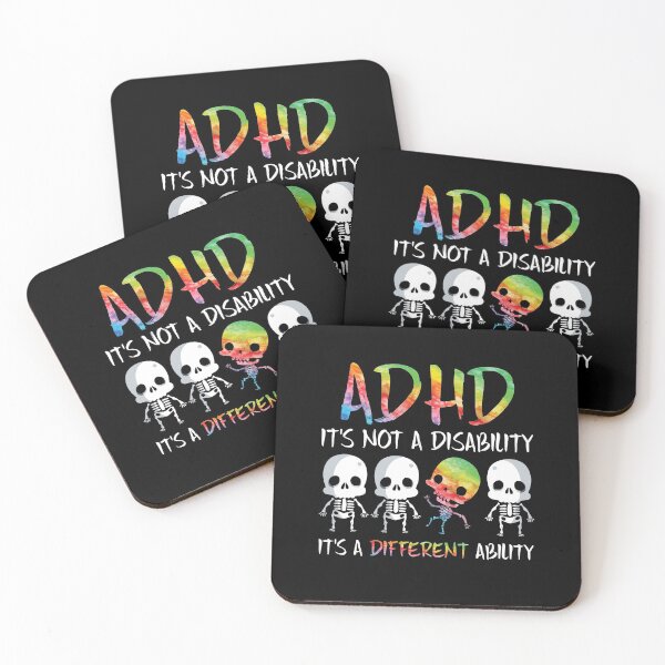 Item preview, ADHD It's Not Disability It's A Different Ability Skeleton designed and sold by Dressed For  Duty.