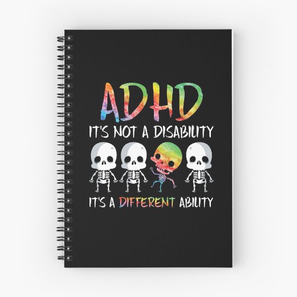 Item preview, ADHD It's Not Disability It's A Different Ability Skeleton designed and sold by Dressed For  Duty.