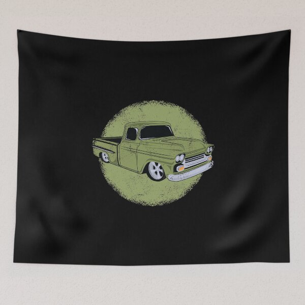 Item preview, Green Classic Truck - Distressed designed and sold by KoolMoDee.