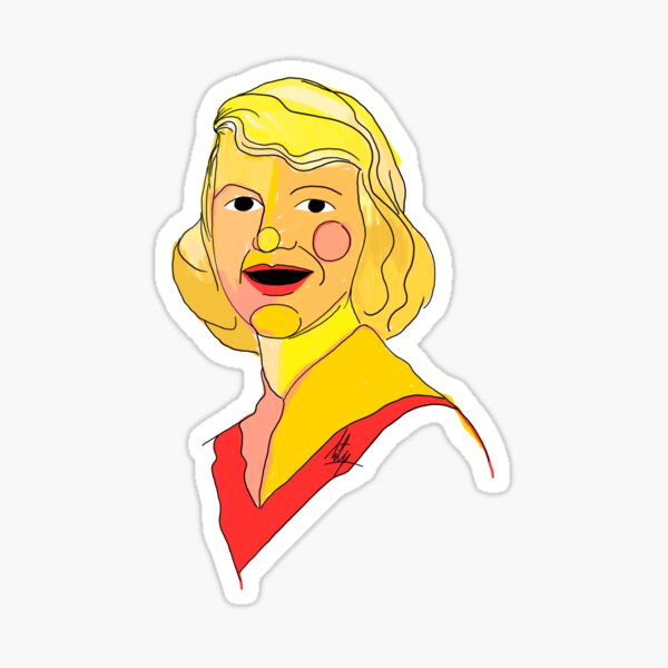 Sylvia Plath by Aitana Pérez Pegatina