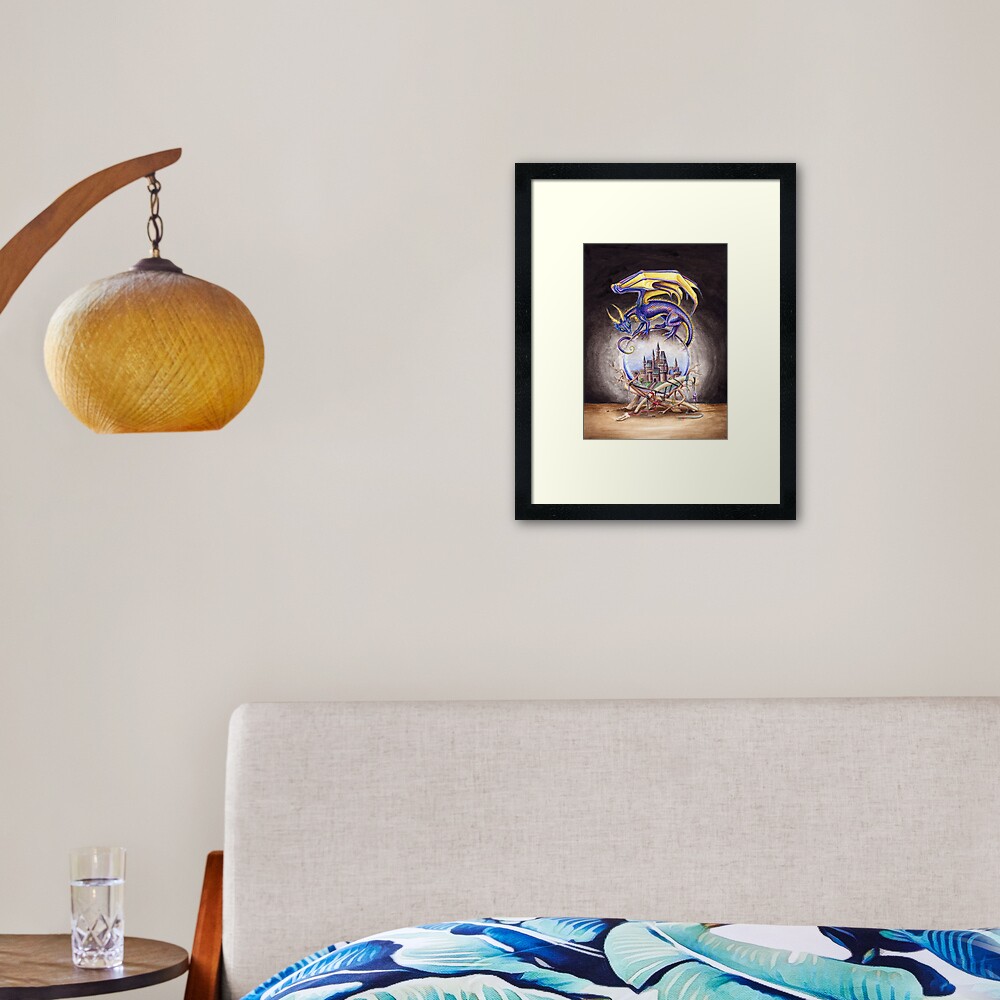 The Mystic's Familiar Framed Art Print