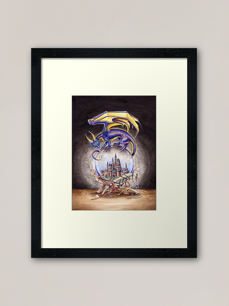 Alternate view of The Mystic's Familiar Framed Art Print