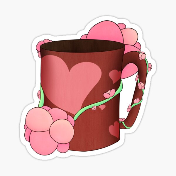 Flowers and Cocoa Sticker