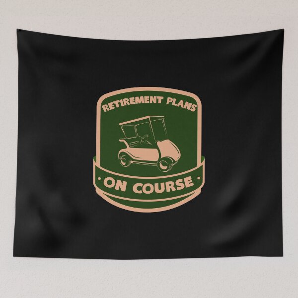 Item preview, Retirement Plans On Course - Golf Cart designed and sold by KoolMoDee.