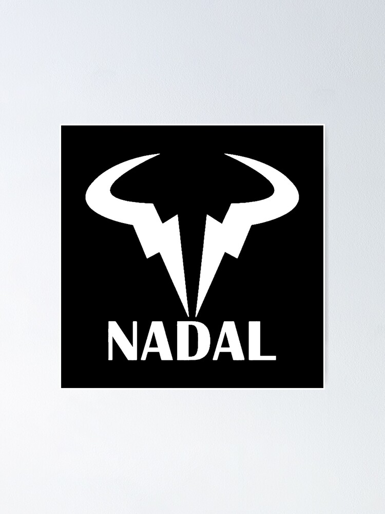 Copy Of Rafael Nadal Logo Nadal White Poster By Gokuhsandro89 Redbubble