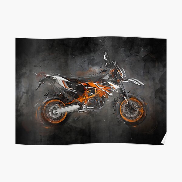 KTM Dirt Bikes Racing Speed High Quality wall  Art poster Choose your Size 