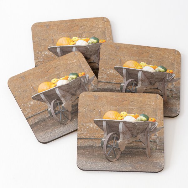 Item preview, Pumpkins and Squashes in wooden barrow designed and sold by LindaCooke.