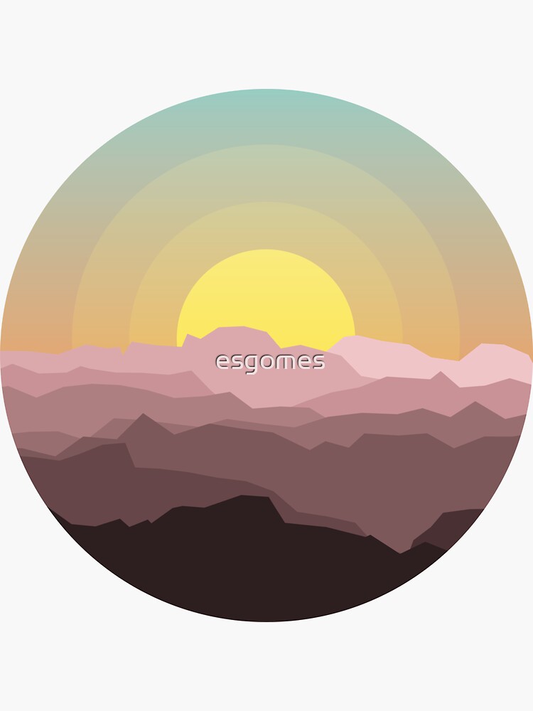 Colourful Mountain Sunset by esgomes