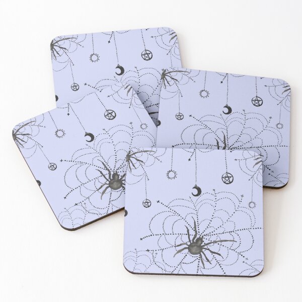 Item preview, Perwinkle Lace Spider Web Dreamcatcher Print designed and sold by elissartist.