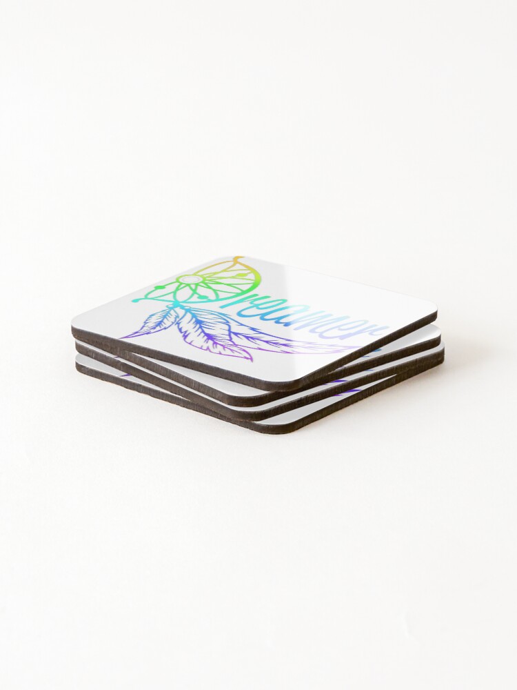 Thumbnail 4 of 5, Coasters (Set of 4), Dreamcatcher Color designed and sold by Rusembell.