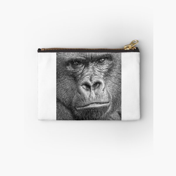 Item preview, Western Lowland Gorilla Close Up B&W designed and sold by Gerard Fornarotto.