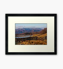 Wise Een tarn and the Langdale Pikes Framed Print