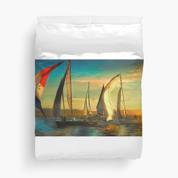 Where Spinnakers Come To Life Duvet Cover