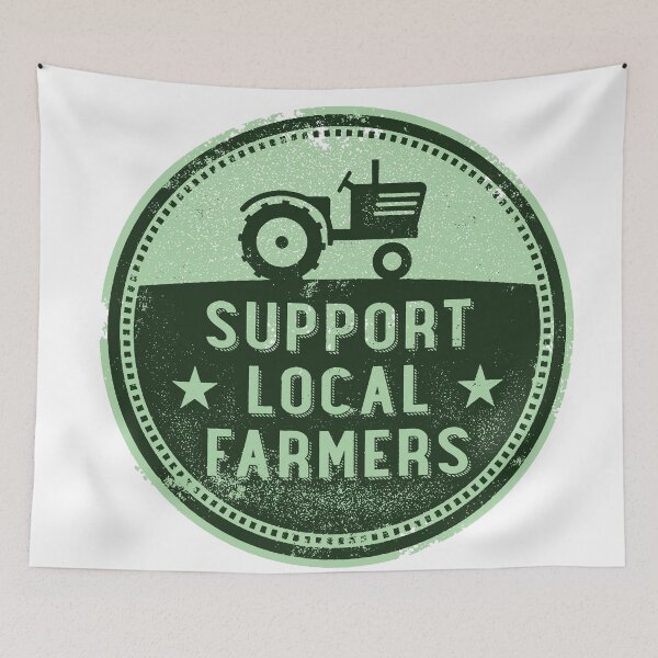 Item preview, Support Your Local Farmers! designed and sold by squarelogo.