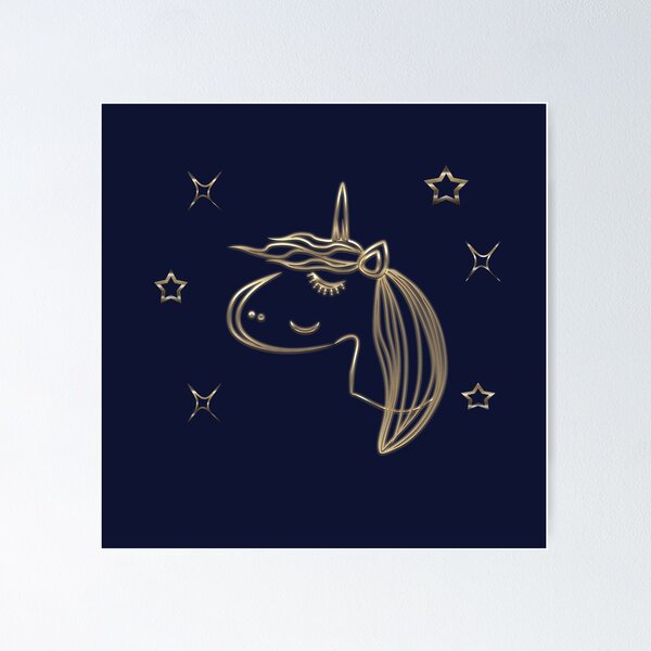 Item preview, Gold Unicorn Party designed and sold by technotext.