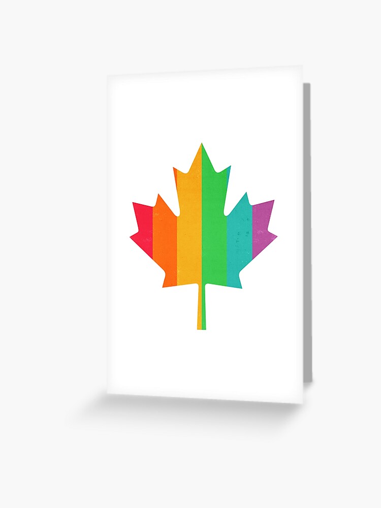 Canadian Pride Maple Leaf Greeting Card for Sale by SOMA APPAREL