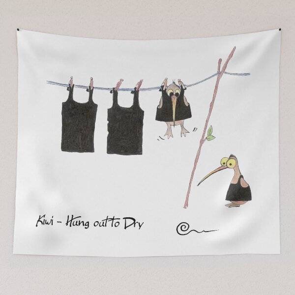 Item preview, Kiwi Hung out to Dry designed and sold by Linda Bassett.