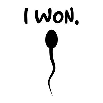 Artwork thumbnail, I Won Sperm Funny Newborn Outfit Cute Baby Clothes by drakouv