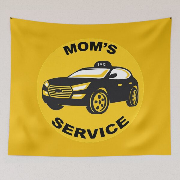 Artikelvorschau, Mamas Taxiservice – Beste Mama – Taxi-Mama – Geschenke für Mama – Danke, Mama – Beste Mama aller Zeiten – Taxi-Mama entworfen und verkauft von happygiftideas.