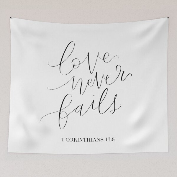 Item preview, love never fails designed and sold by byannagrace.