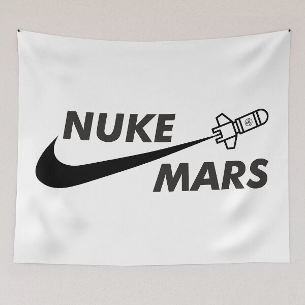 Item preview, nuke mars - elon musk tesla designed and sold by goatboyjr.
