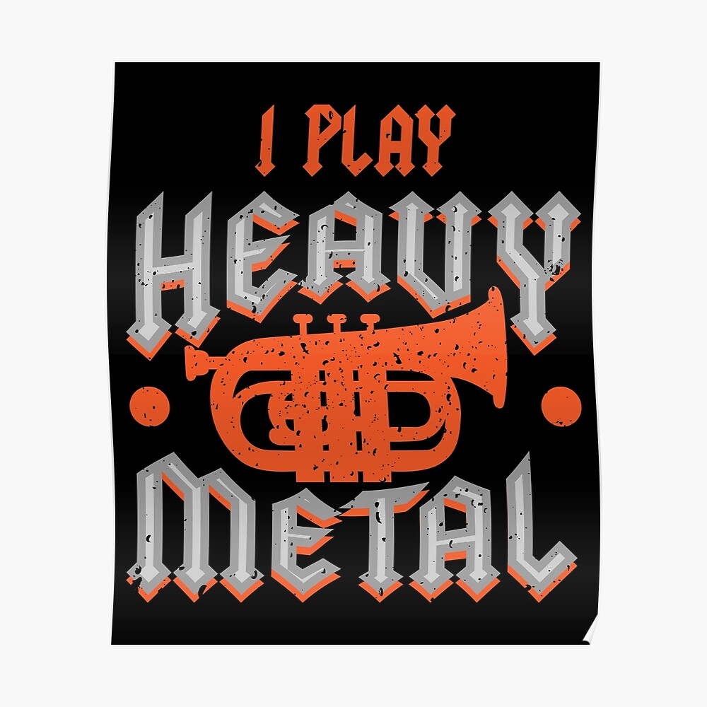 Baritone I Play Heavy Metal Music Lovers Graphic Gift Art Print By Scriper Redbubble