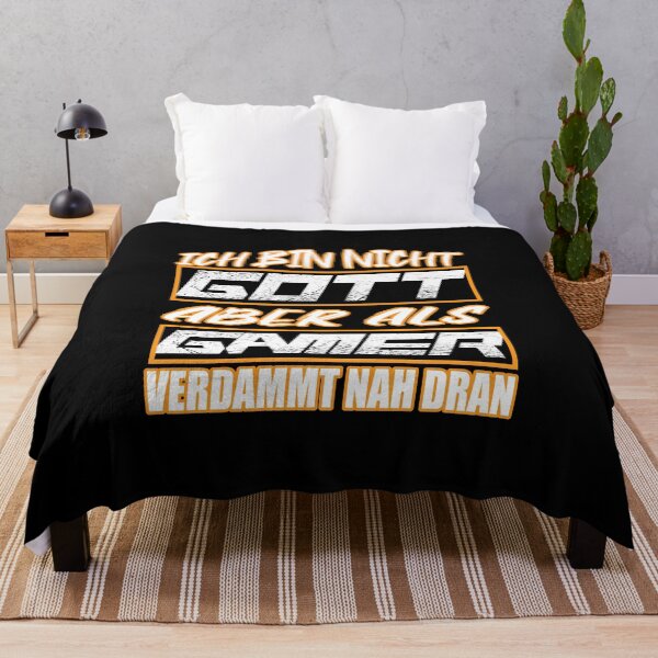 Item preview, Gamer saying, I'm not god designed and sold by shurikaner.