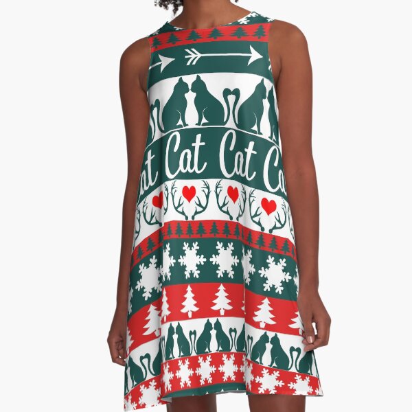 cat Art numérique A-Line Dress