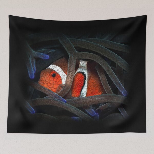 Item preview, Clown Fish Hiding In Anemone designed and sold by Heathermarie321.