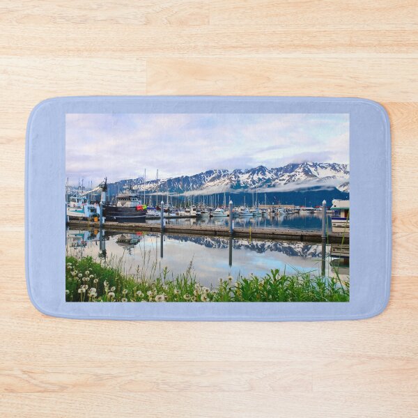 Item preview, Fishing harbor Alaska designed and sold by raymona pooler.