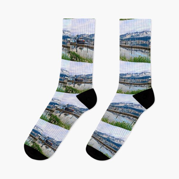 Item preview, Fishing harbor Alaska designed and sold by raymona pooler.