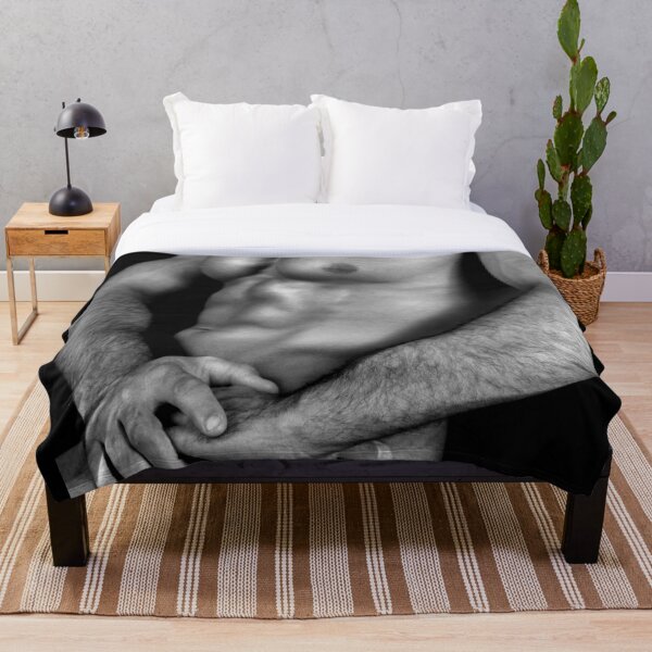 male nude Throw Blanket