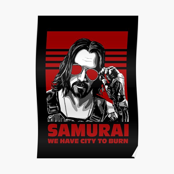 Samurai - Cyberpunk Poster